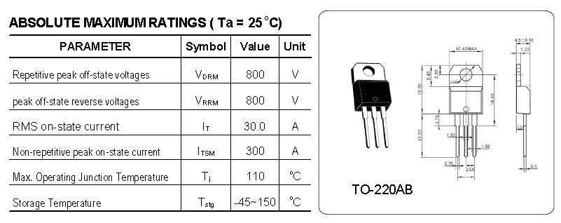 TRIACS BTA30-800CW3G (1)