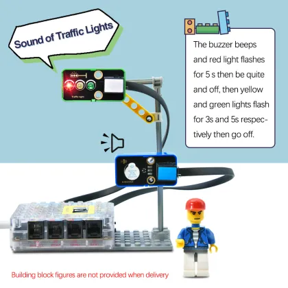 Kidsbits Education Kit Compatible Lego DIY Intelligent Traffic System Kit for Arduino