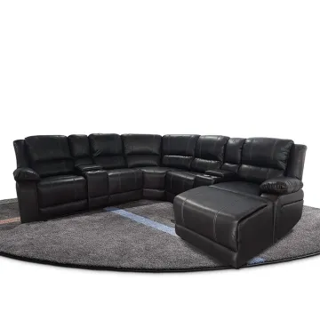 High Quality Solid Wood Electric Corner Reclining Sofa