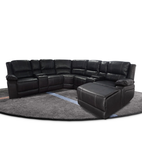 Modern Electric Furniture Reclining Leather Corner Sofa