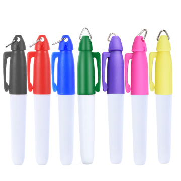 Factory-Price, Durable Mini Golf Ball Marking Pen with Washable and Robust Ball Markers featuring a Triangular Hook
