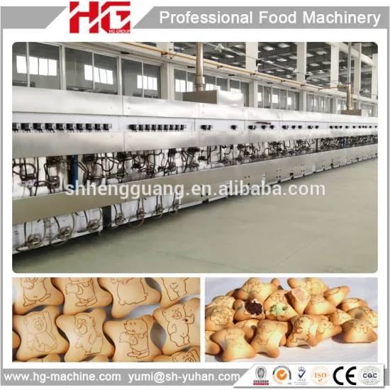 China newly design center filling biscuit production line