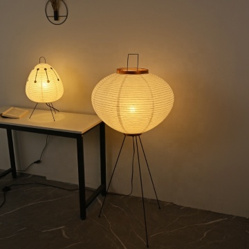 Modern Dimmable Living Room Floor Lamp with Warm Japanese Paper Design