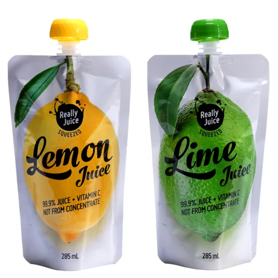 Spout Pouch Reusable Juice Packaging Bag