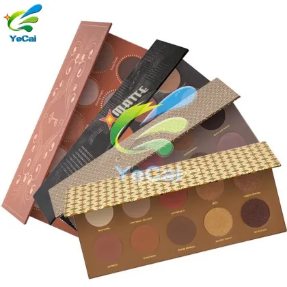 Make your own paper eyeshadow palette container , custom logo make up eyeshadow palette