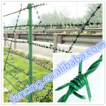 PVC coated barbed wire/PE barbed wire