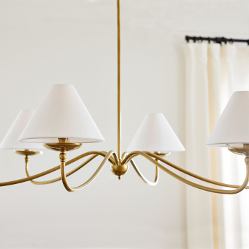 Ancient Style Retro Chandelier for American Simple Living Room and Bedroom