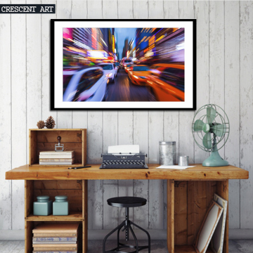 Busy Street Wall Picture Luxury City Canvas Print