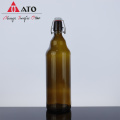 Round Glass Beer Bottle With Swing Top Cap