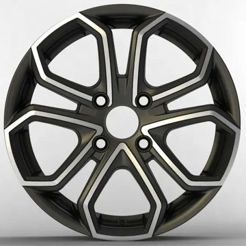 2024 Hot Sale Custom Alloy Wheels 14-16 inch PCD 100-114.3 Blue Machine Face for Tuning