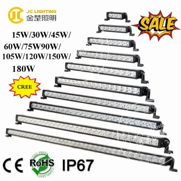 15W/30W/45W/60W/75W/90W/105W/120W/150W/180W for multi color wholesale led light bar, auto spare parts car, tmt bars