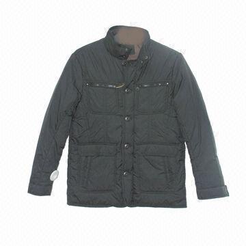 Men's winter jacket, nylon fabric, poly filled, fashion design