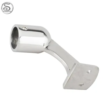 Marine Hardware Manufacturer: 60 Degree 22mm 316 Stainless Steel Handrail Stanchion Bracket