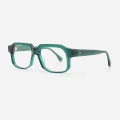 Hexagonal thick Acetate Unisex Optical Frames 23A3093