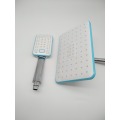 Plastic ABS Chrome Square Rainfall Shower Head Set