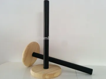 Hot sell natural bamboo roll holder, paper towel Holder in Kitchen