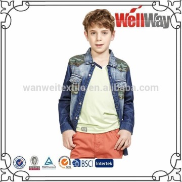 Boys long-sleeved denim fashion shirt boys fashion dress