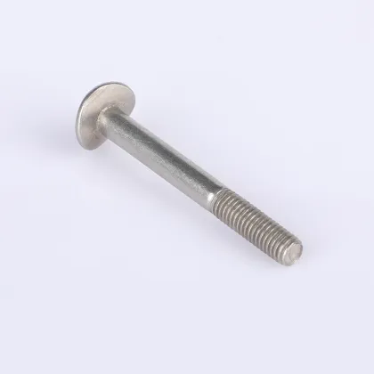 Stainless steel round head threaded bolts
