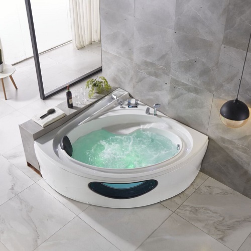 Vasca da bagno jacuzzi ovale più popolari massaggio angolare vasca da bagno