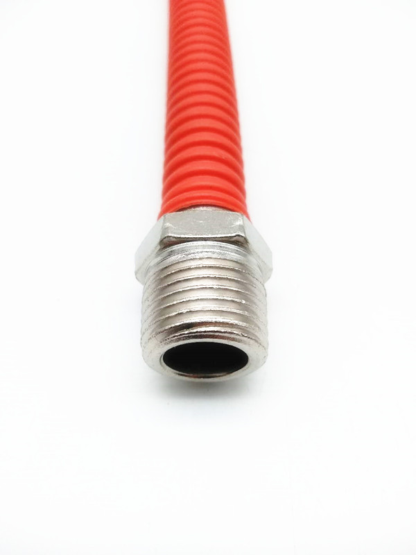 욕실 확장 수성 가스 호스 미터 고무 파이프 커넥터 용 스테인레스 스틸 골판지 튜브