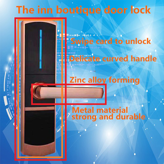 Manhaoya Smart Fingerprint Door Lock with Biometric,Keyless Entry Mechanical Handle Lock Suitable for Large-Scale housing Management,Home,Apartment,Hotel,School（Right-Hand