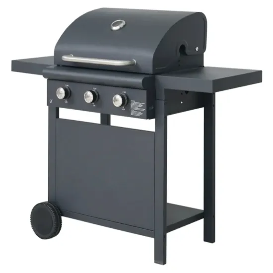 Customized 3 Burners Portable Camping BBQ Grill, Outdoor Cooking Barbecue Stove