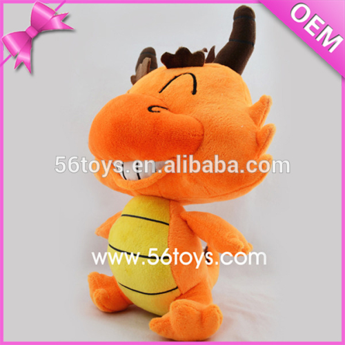 OEM baby toy soft toy dinosaur stuffed wild animal dnosaur plush yellow dragon