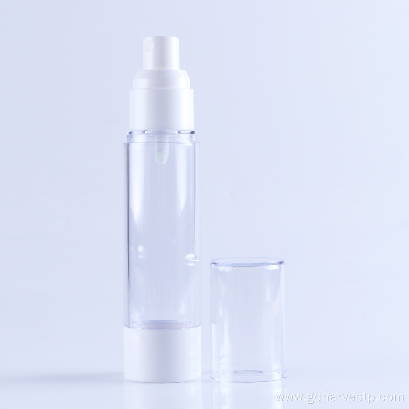 As Material White 50ml Vaccum Airless Pump Bottle