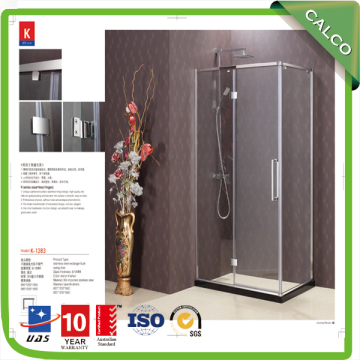 Uasel brand Polished Edge Tempered Glass Shower Door