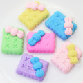 High Quality Beauty Kawaii Spiral  Bowknot Cookies Candy Polymer Clay Cabochons Flatback For DIY Phone Decoration