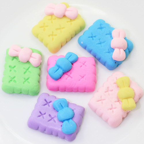 Hoge Kwaliteit Schoonheid Kawaii Spiraal Strik Koekjes Snoep Polymeer Klei Cabochons Plaksteen Voor DIY Telefoon Decoratie