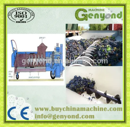 Grape peeling and crusher