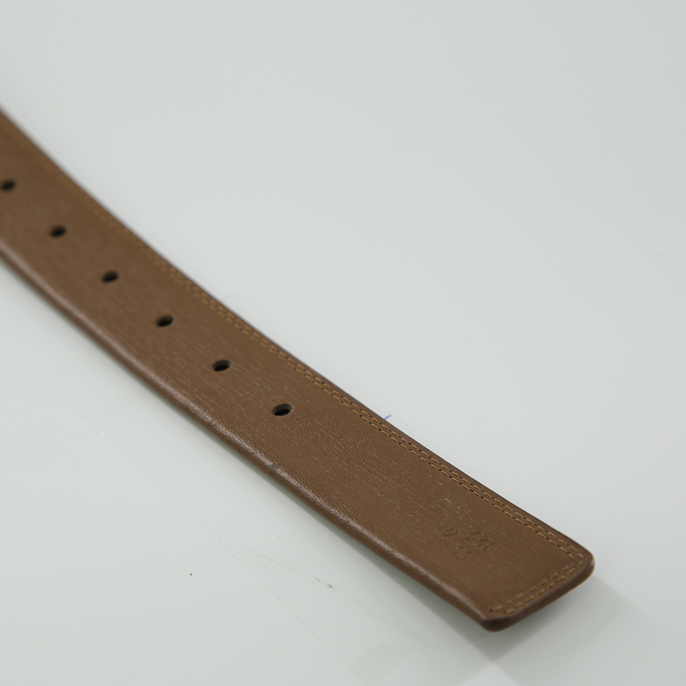 Men's Reversible Leather Belt For Jeans Brown