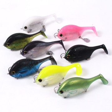 95mm 31.5g T Tail Soft Plastic Bionic Saltwater Spinner Bass Lure