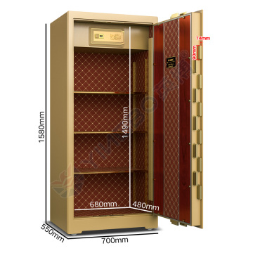 Bloqueo vertical pernos de doble fila Safe Safes de hotel inteligente