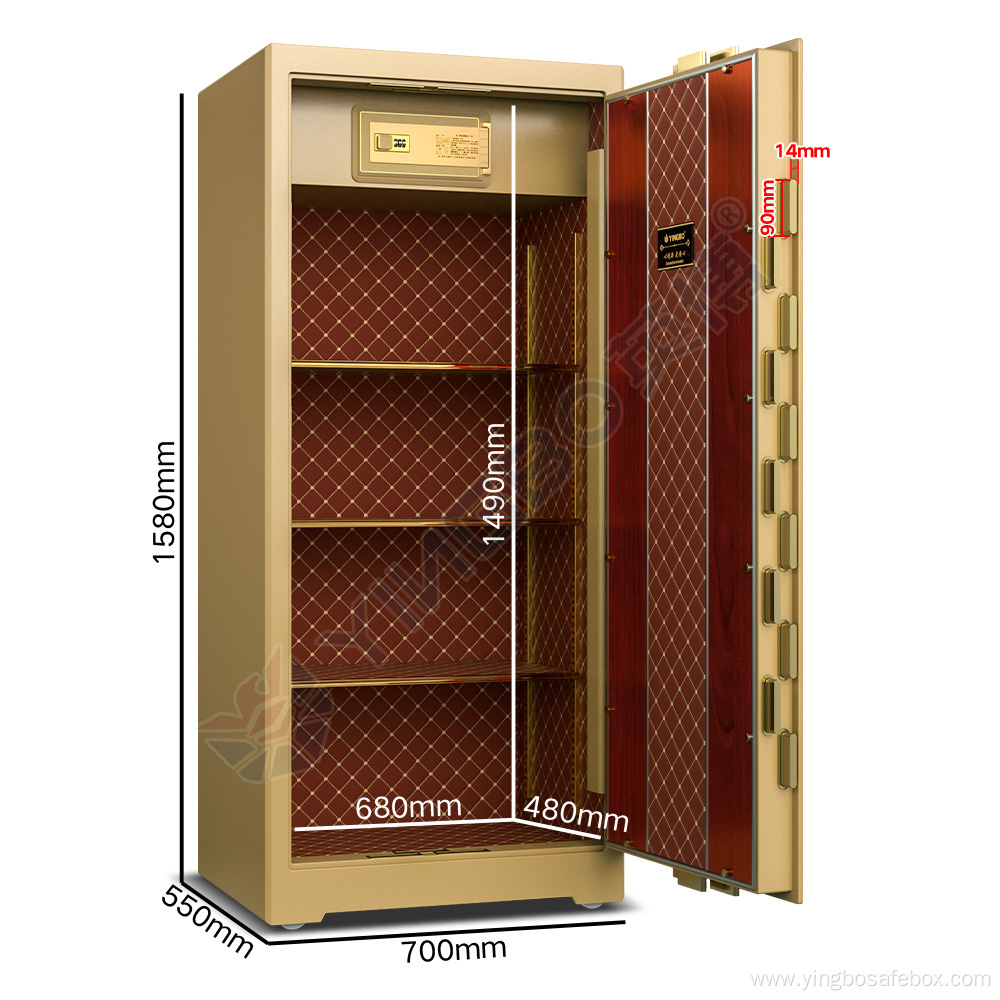 gun fingerprint safe box hotel home large safs