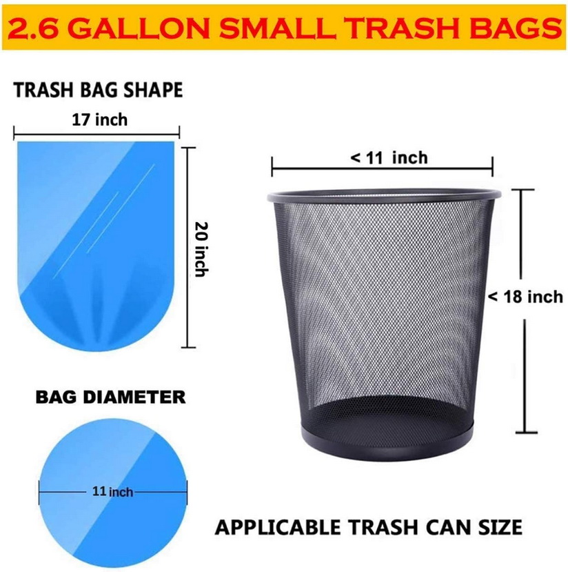 4Gal 20l hand tie Kitchen Waste Mesh Plastic Garbage Bag