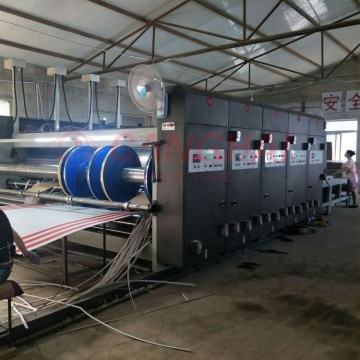 Chain feeding flexo printer slotter machine