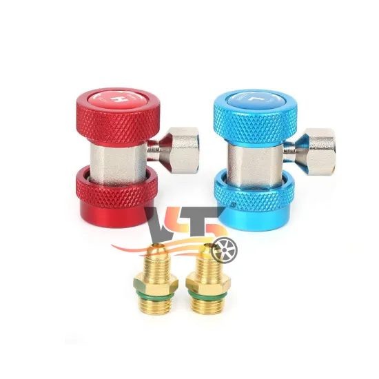 Auto Quick Coupler Connector for R-134A and R-1234YF Refrigerant Fittings