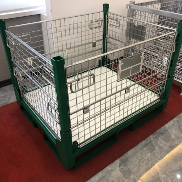 Safety Steel Folding Storage Cage Bins