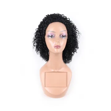 100% human hair short pre-plucked lace front wig
