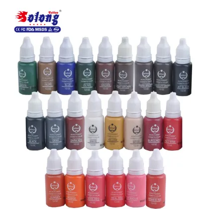 Solong tattoo superior eyebrow tattoo ink eyebrow microblading ink set