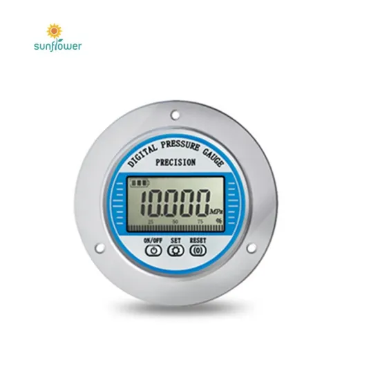SS304 LCD Display Digital Pressure Gauge with 150psi Alarm for Hydraulic Testing