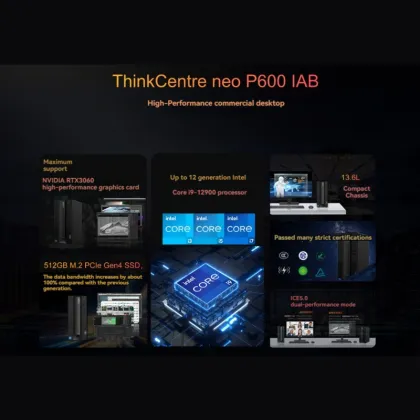 Lenovo ThinkCentre P600 Desktop PC i9 i7 256GB+1TB