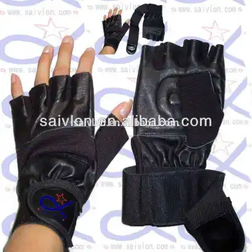 Black Half Finger Anti-slip Sport Cycling Motocycle Gloves