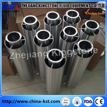 Factory Stainless Steel Sanitary Tri Clamp Pipe Spool with jackted Column closed bottom and top