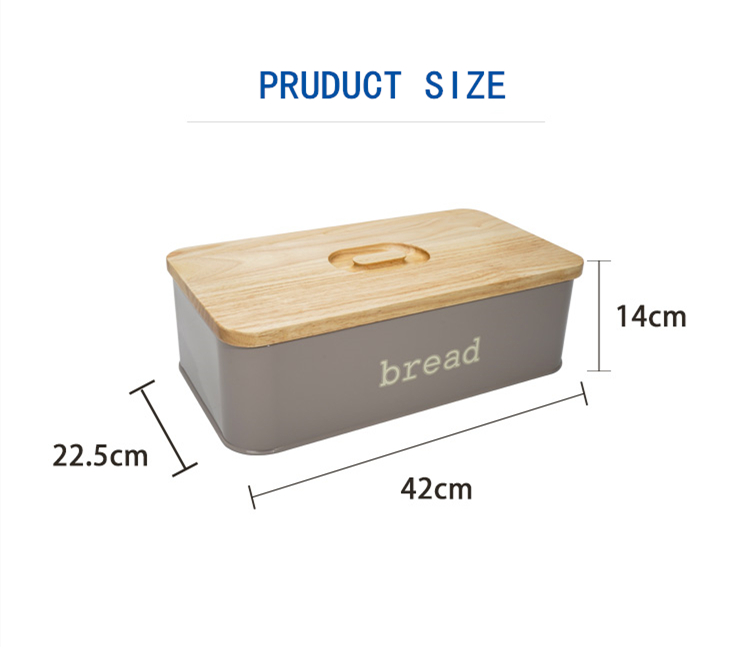 storage bread container size