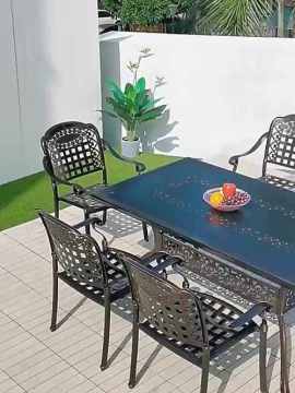 Colorful powder coating for outdoor table and chair