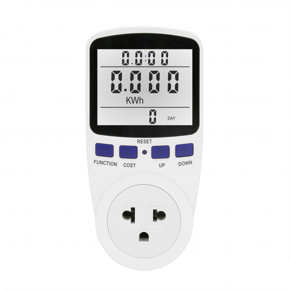 Big LCD Power Meter Socket 2 tariff