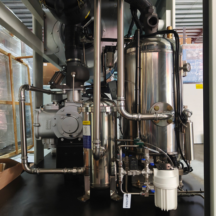 Compresor de aire de tornillo lubricado sin aceite Precision Manufacturing 75HP